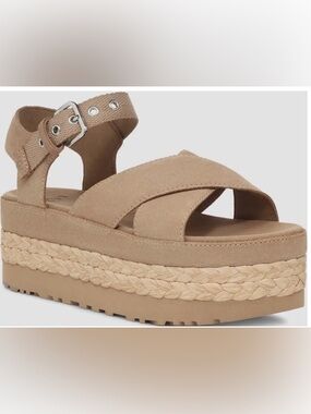 UGG Aubrey Ankle Sand Platform Espadrille Sandals (NIB)